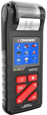 Obrázek produktu pro Konnwei KW720 tester autobaterií 6V/12V/24V s tiskem