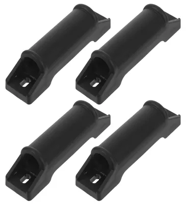 Zdjęcie produktu dla 4 sztuki podkładek pod nogi, rozstaw 10 cm, kolor czarny