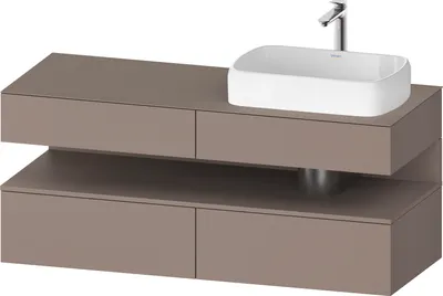 Produktbild von DURAVIT QA4766043430000 QAT KWTU WH Eck 1400x550x600 bs. Mt.