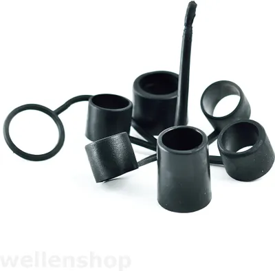 Produktbild von Adapteraufsätze für Luftpumpen 6er-Set aus widerstandsfähigem Gummi