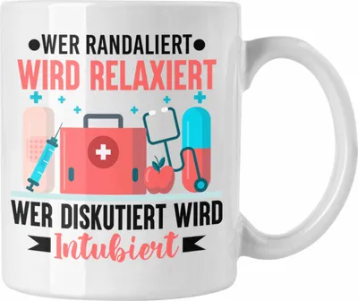 Produktbild von Trendation - Krankenschwester Tasse Geschenk Propofol Spritze Geschenk Krankenschwestern Kaffeetasse Arzt Ärtzin Arzthelferin (Weiß)