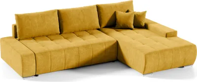 Produktbild von Intenso Ecksofa mit Schlaffunktion Velutti L, Gelb, Rechts