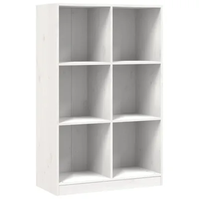 Obrázek produktu pro vidaXL Knihovna bílá 70x33x110 cm Masivní borovicové dřevo