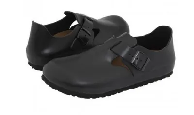 Produktbild von Birkenstock London Leder Weite schmal schwarz Gr. 37 Schuhgröße:37