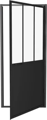 Produktbild von Schwenktür 90X200 Industrieller Stil Schwarz