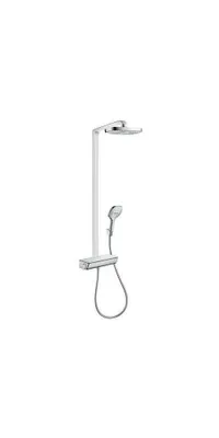 Produktbild von hansgrohe Showerpipe SELECT E 300 2jet RAINDANCE DN 15, EcoSmart Version chrom