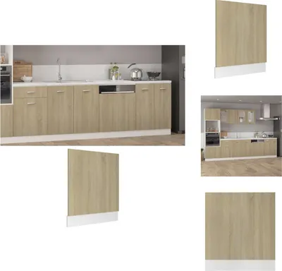 Produktbild von vidaXL Geschirrspülerblende Sonoma-Eiche 59,5x3x67 cm Holzwerkstoff -  Küchenschränke
