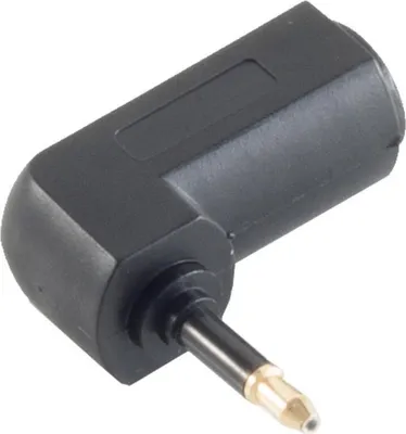 Productafbeelding van S/CONN, maximale connectiviteit. Winkeladapter, Toslink-aansluiting naar 3,5 mm optische stekker, vergulde contacten (69051)