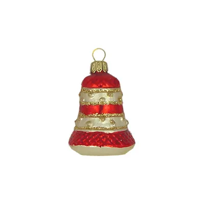 Produktbild von Haberland Christbaumschmuck,-kugel - Kleine Glocke weiß matt 5 cm