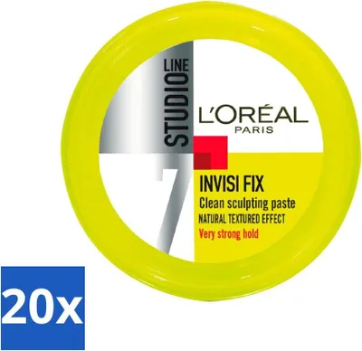 Image de L'Oréal Studio Line Invisi Fix Clean Pâte à modeler 75 ml - Pack avantage - 20 pièces