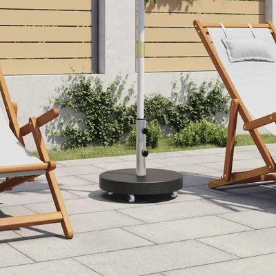 Produktbild von vidaXL Sonnenschirmständer Granit 30 kg Rund Schwarz