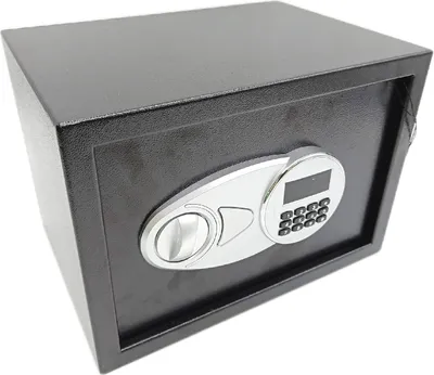 Produktbild von AmazonBasics 25EI, Frei stehend sicher, Schwarz, Elektronisch, 14 l, Stahl, 351 mm
