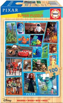 Produktbild von Educa 18881 Disney Pixar 100 Teile Holzpuzzle
