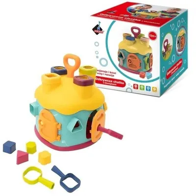 Produktbild von Interaktive Spielhütte mit Schlüsseln und Formensortierer
