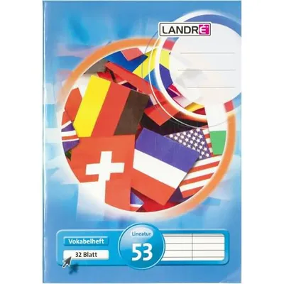Produktbild von LANDRÉ Vokabelheft DIN A5 2-spaltig 80 g/qm 32 Blatt