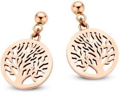 Image de Boucles d'oreilles pour femmes CO88 Collection 8CE-70029 Or rose