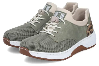 Produktbild von Rieker Damen-Slipper Schilf-Grün-Mehrfarbig, Farbe:grün, EU Größe:36