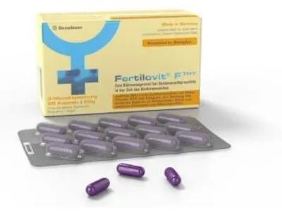 Immagine prodotto di Fertilovit F Thy, integratore alimentare in capsule, 90 capsule