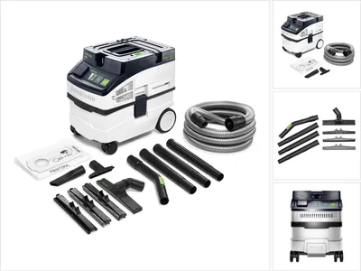 Zdjęcie produktu dla Odkurzacz mobilny Festool CT 15 E-Set CLEANTEC + zestaw czyszczący ( 575988 )