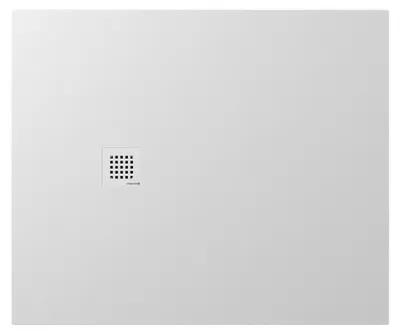Produktbild von Polysan TRENECA Gussmarmor-Duschwanne 120x100cm, Verkürzungsmöglichkeit, weiß matt