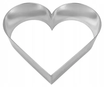 Produktbild von EkoForemki Herz Backring 25,5 cm Edelstahl Tortenring