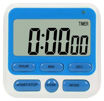 Produktbild von Digitaler Küchentimer mit Countdown - Magnetischer Timer mit Auf- und Abwärtszählung für Kochen, Backen, Fitnessstudio und Schüler, Blau