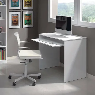 Produktbild von Schreibtisch - Weiß 90x54x79h cm