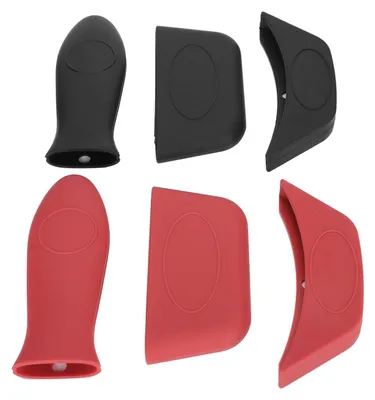 6er Set Silikon-Topfhandschuhe, hitzebeständig, für Pfannen & Backbleche