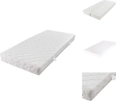 Zdjęcie produktu dla vidaXL Materac z pokrowcem do prania 200×120×17 cm - Materace