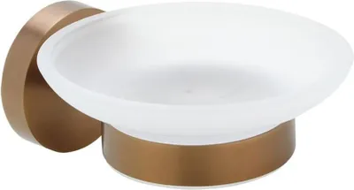 Produktbild von Sapho X-ROUND COPPER Seifenschale, Milchglas, Kupfer matt