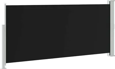 Image de vidaXL Marquise latérale extensible 140x300 cm Noir
