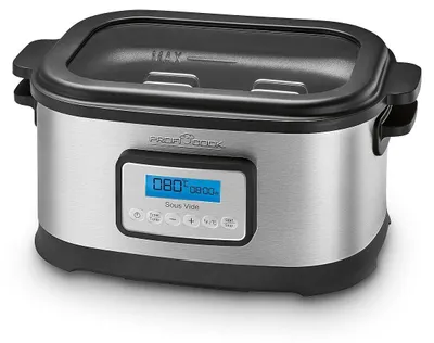 Sous-vide-Garer 8,5 l, Timer 72 h, Slow Cooker & Joghurtbereiter