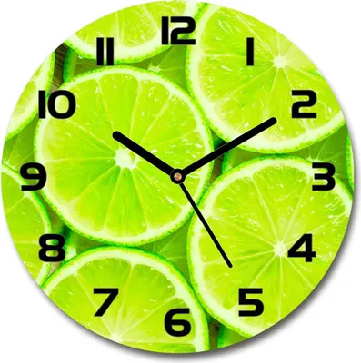 Produktbild von Wanduhr aus Glas 30fi Glasbild Glasuhr Gehärtetes Glas - schwarze-zeiger - limes