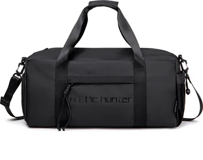 Produktbild von Arctic Hunter Sporttasche wasserdicht mit Schuhfach – leichte Reisetasche 50 cm, Fitness Tasche mit Flaschenfach & Schultergurt SCHWARZ