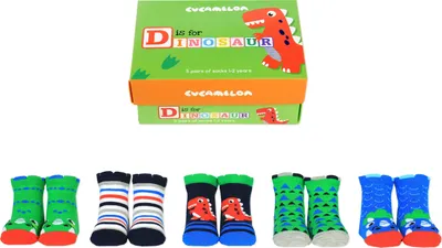 Produktbild von Dinosaurier Cucamelon Socken für Kleinkinder (5 Paar)