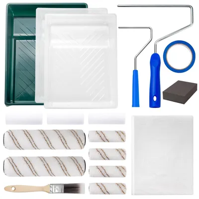 Productafbeelding van Set van 18 verfrollers met accessoires