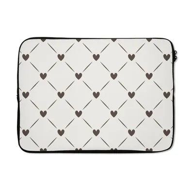 Produktbild von MuchoWow® Laptop Hülle 14 ZollDesign - Geometrie - Muster - Herz Laptoptasche - Laptoptasche - Stoßsicher - Schutzhaube