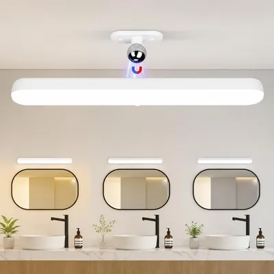 Produktbild von ZMH Wandleuchte LED mit Bewegungsmelder Wandstrahler Touch Dimmbar USB Batteriebetrieben Lampe 360°Drehbar für Spiegel Ohne Stromanschluss, KI-generiertes Bild