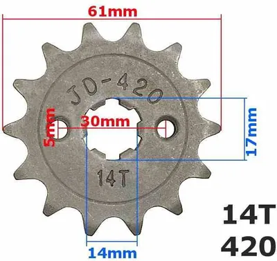 Immagine prodotto di Ingranaggio Anteriore 420-14T Atv 110
