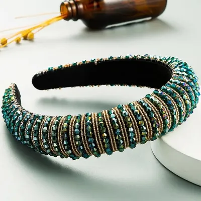 Immagine prodotto di Fascia per capelli VI - Verde elegante e sofisticata KP39355