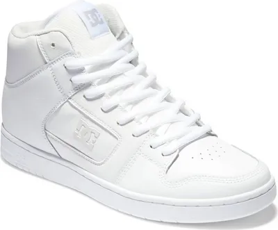 Produktbild von DC Shoes Manteca 4 Hi Herren Schnürung Leder Turnschuhe Weiß – 11 Großbritannien - 46 EU - 12 US / Weiß