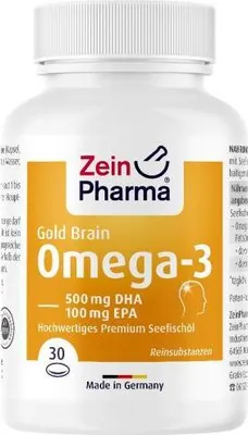 Produktbild von Omega-3 Gold Gehirn Dha 500mg/epa 100mg Softgelkap 30 St