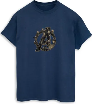 Produktbild von Avengers Infinity War - T-Shirt für Herren BI562 (3XL) (Marineblau)