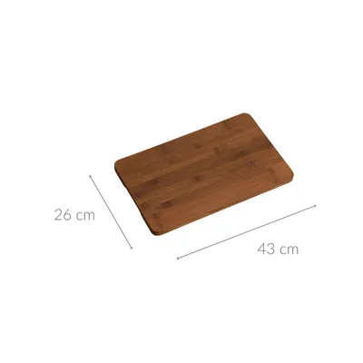 Immagine prodotto di KESPER Tagliere e tagliere 43 x 1,9 x 26 cm, bambù scuro KESPER 59390