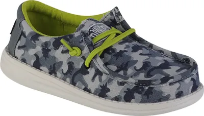 Produktbild von Hey Dude Wally Youth Camodino 40043-425, Sneaker, für Jungen, Grau, Größe: 31