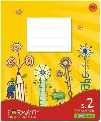 Produktbild von Formati S.2, Liniertes Papier, Gelb, 20 Blätter, 19,5 cm, 24 cm, Junge/Mädchen
