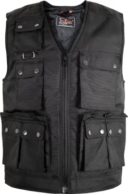 Produktbild von Herren Outdoor Weste Textilweste Anglerweste Viele Taschen Sommer Camping Weste(M)