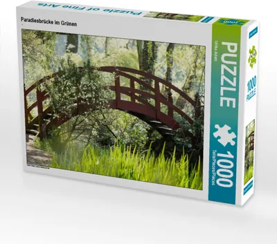 Produktbild von CALVENDO Puzzle Paradiesbrücke im Grünen | 1000 Teile Lege-Größe 64x48cm Foto-Puzzle für glückliche Stunden