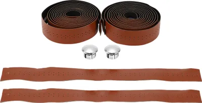 Image de Ruban De Guidon De Vélo Avec Trou Antidérapant | Ruban De Poignée De Guidon De Vélo Marron 1 Paire