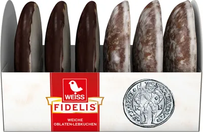 Produktbild von Weiss Fidelis Oblatenlebkuchen 2 verschiedene Sorten Lebkuchen 200g